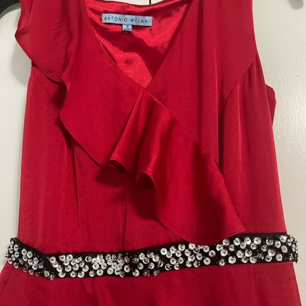 Antonio Melani red dress size 0 - Picture 2 of 5